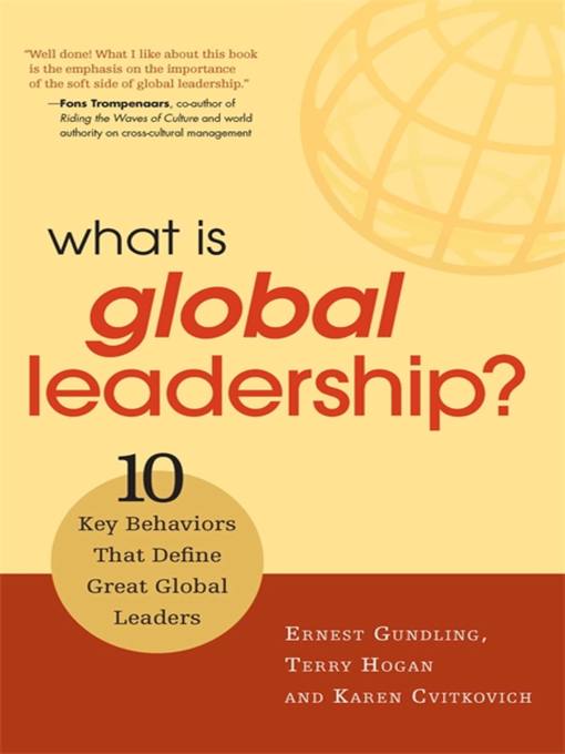 Title details for What Is Global Leadership? by Ernest Gundling - Available